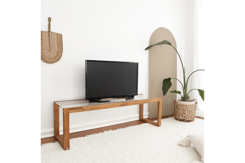 Tv-bänk Crebb 130 cm - Natur - Möbler - TV- & Mediamöbler - TV bänk & mediabänk
