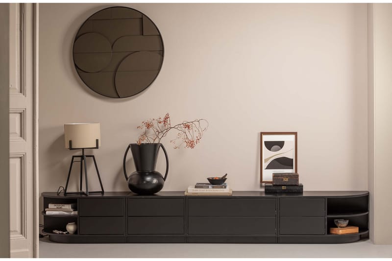 TV-bänk Cykko 78 cm Höger - Kolsvart - Möbler - TV- & Mediamöbler - TV bänk & mediabänk