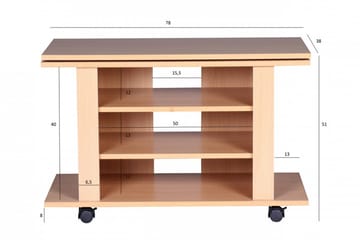 TV-Bänk Cyrelle 75 cm - Trä|natur - Möbler - TV- & Mediamöbler - TV bänk & mediabänk