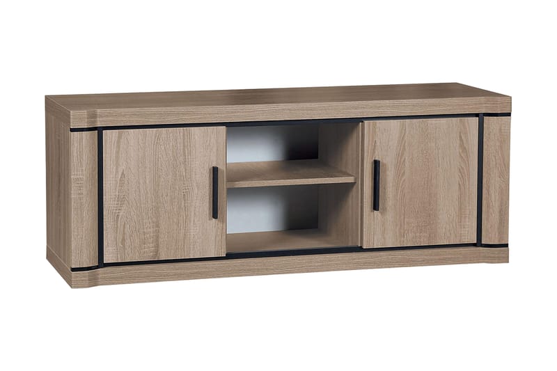 TV-bänk Dallas 137x44x53 cm - Beige/Grå - Möbler - TV- & Mediamöbler - TV bänk & mediabänk
