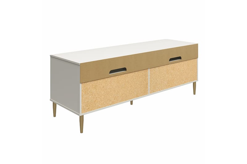 Tv-bänk Daphne 158,5x50 cm Vit - Dorel Home - Möbler - TV- & Mediamöbler - TV bänk & mediabänk