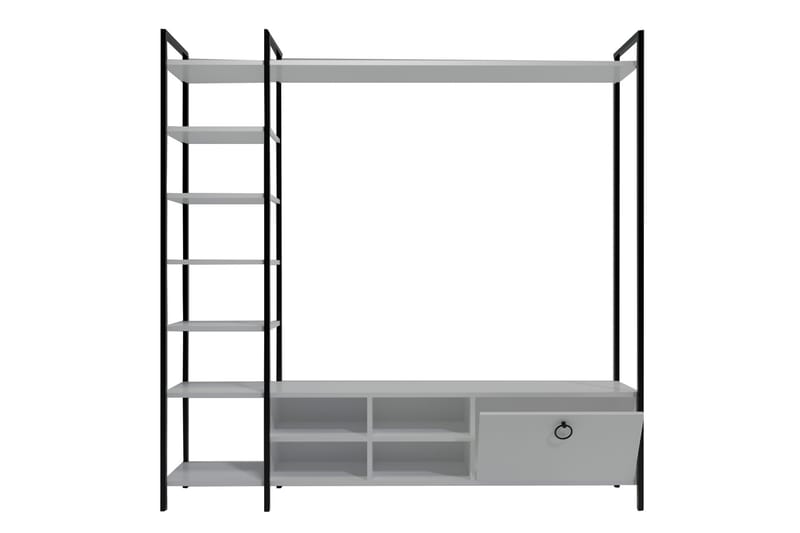 Tv-bänk Demirler 180 cm - Vit - Möbler - TV- & Mediamöbler - TV bänk & mediabänk