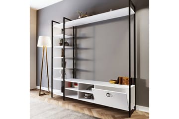 Tv-bänk Demirler 180 cm - Vit - Möbler - TV- & Mediamöbler - TV bänk & mediabänk