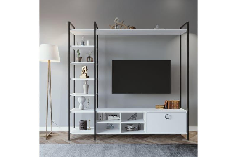 Tv-bänk Demirler 180 cm - Vit - TV bänk & mediabänk