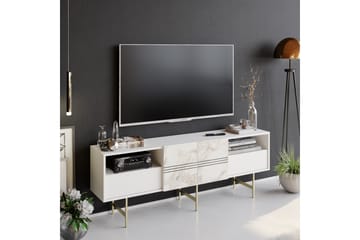 Tv-bänk Derine 180 cm - Vit - Möbler - TV- & Mediamöbler - TV bänk & mediabänk