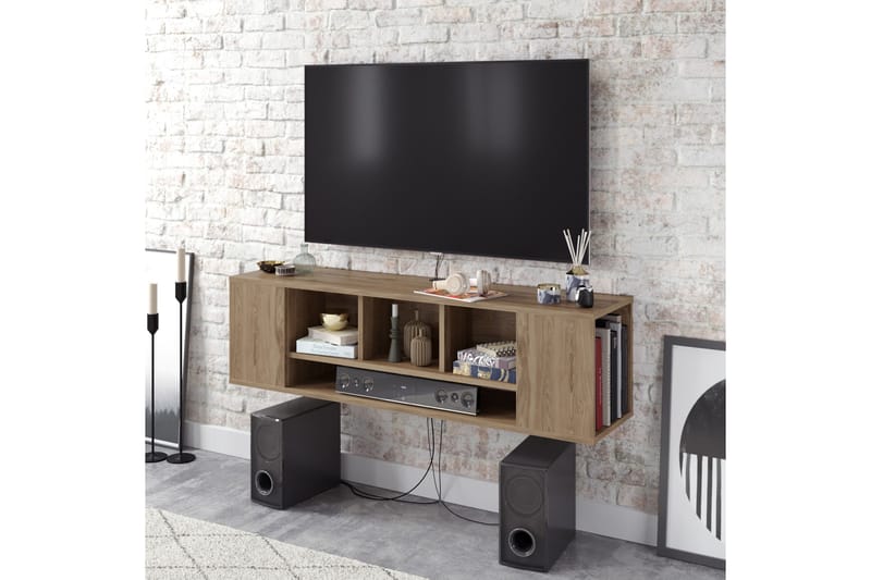 TV-bänk Dimbo 135 cm - Brun - Möbler - TV- & Mediamöbler - TV bänk & mediabänk