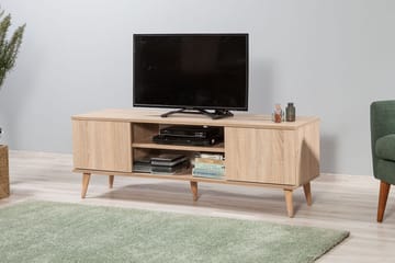Tv-bänk Dirk 140 cm - Ljusbrun - Möbler - TV- & Mediamöbler - TV bänk & mediabänk