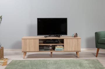 Tv-bänk Dirk 140 cm - Ljusbrun - Möbler - TV- & Mediamöbler - TV bänk & mediabänk