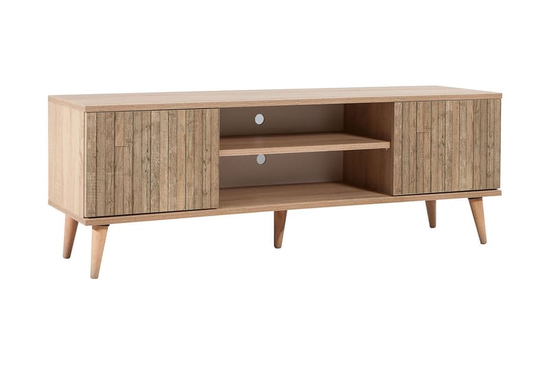 Tv-bänk Dirk 140 cm Panel - Brun - Möbler - TV- & Mediamöbler - TV bänk & mediabänk