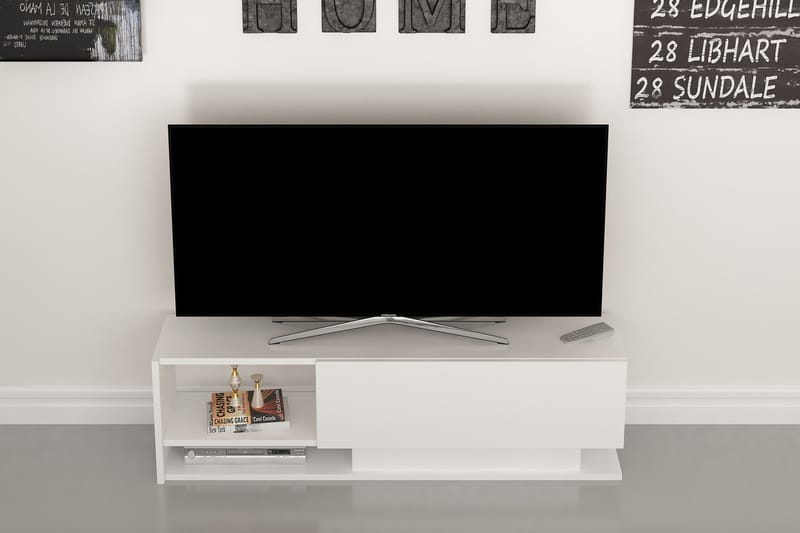 TV-Bänk Dumö 120 cm - Vit - Möbler - TV- & Mediamöbler - TV bänk & mediabänk