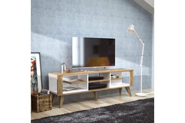 TV-Bänk Dumö 160 cm - Brun|Vit - Möbler - TV- & Mediamöbler - TV bänk & mediabänk