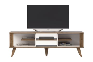 TV-Bänk Dumö 160 cm - Brun|Vit - Möbler - TV- & Mediamöbler - TV bänk & mediabänk