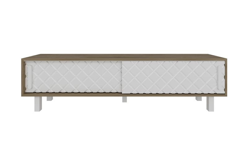 TV-Bänk Dumö 180 cm - Brun|Vit - Möbler - TV- & Mediamöbler - TV bänk & mediabänk