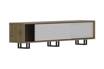 TV-Bänk Dumö 180 cm - Brun|Vit - Möbler - TV- & Mediamöbler - TV bänk & mediabänk