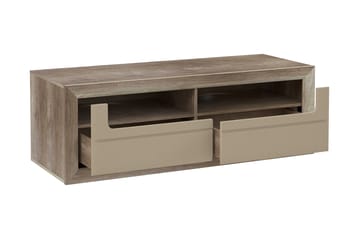 Tv-bänk Edirne 144 cm - Beige/Brun - Möbler - TV- & Mediamöbler - TV bänk & mediabänk
