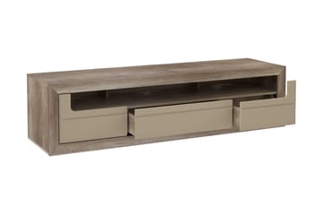 Tv-bänk Edirne 194 cm - Beige/Brun - Möbler - TV- & Mediamöbler - TV bänk & mediabänk