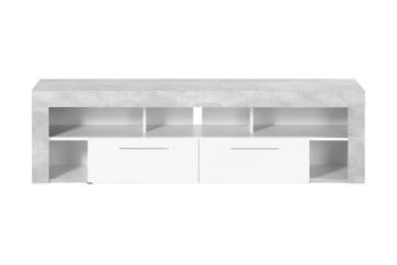 TV-bänk Eriza 180 cm - Vit|Betong - Möbler - TV- & Mediamöbler - TV bänk & mediabänk