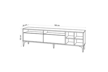 Tv-bänk Evanie 180 cm - Natur - Möbler - TV- & Mediamöbler - TV bänk & mediabänk