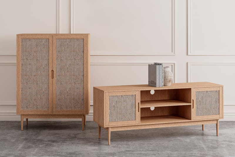 TV-Bänk Falack 150 cm - Brun - Möbler - TV- & Mediamöbler - TV bänk & mediabänk