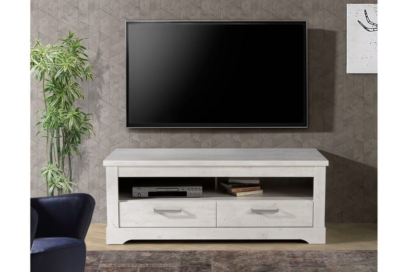 Tv-bänk Feres 137 cm - Vit - Möbler - TV- & Mediamöbler - TV bänk & mediabänk