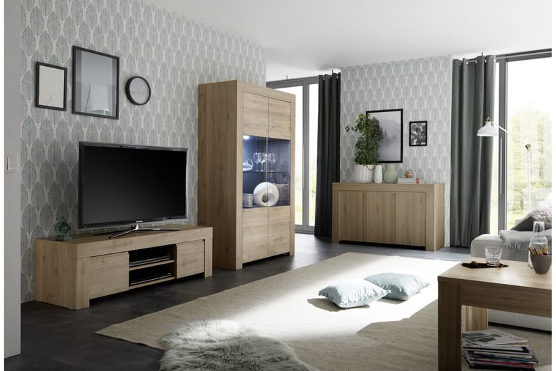 TV-bänk Firenze 138 cm - Brun - Möbler - TV- & Mediamöbler - TV bänk & mediabänk
