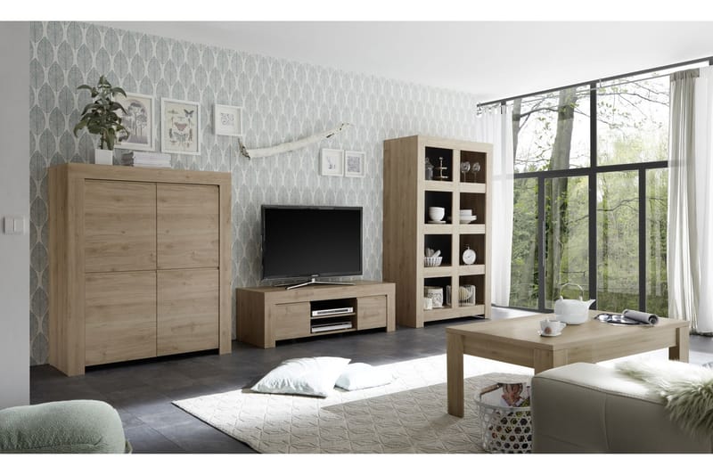 TV-bänk Firenze 138 cm - Brun - TV bänk & mediabänk