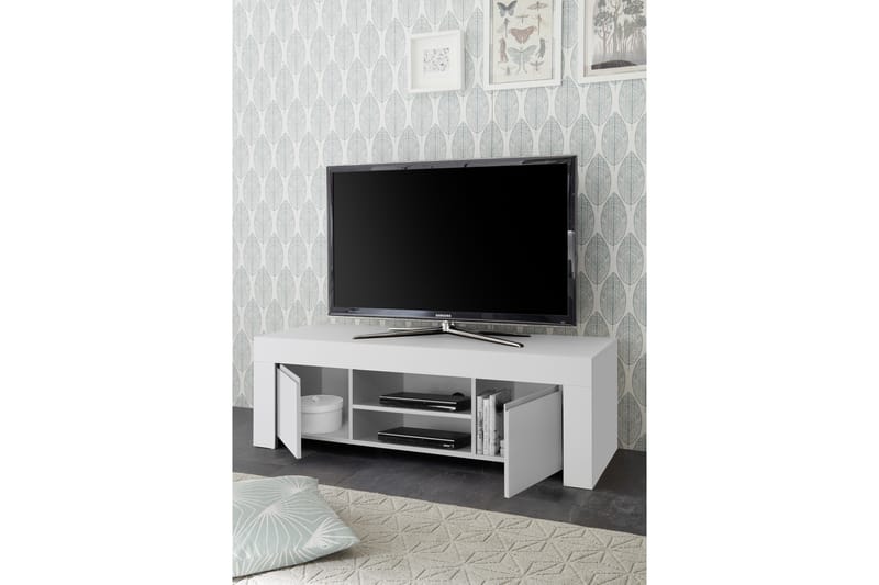 TV-bänk Firenze 138 cm - Vit - Möbler - TV- & Mediamöbler - TV bänk & mediabänk