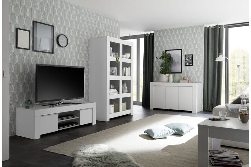TV-bänk Firenze 138 cm - Vit - Möbler - TV- & Mediamöbler - TV bänk & mediabänk