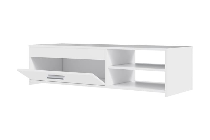 Tv-bänk Flannigan 120 cm - Vit - Möbler - TV- & Mediamöbler - TV bänk & mediabänk