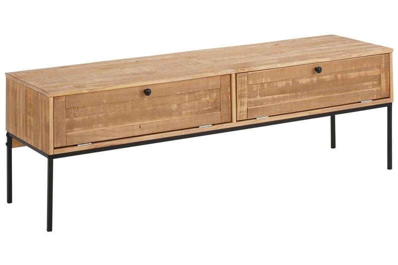 TV-bänk Franja 140 cm - Natur|Svart - Möbler - TV- & Mediamöbler - TV bänk & mediabänk