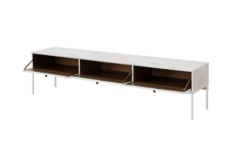 TV-bänk Franja 175 cm - Beige|Vit - Möbler - TV- & Mediamöbler - TV bänk & mediabänk