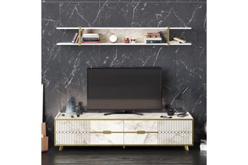 Tv-bänk Fridaria 179,8 cm - Vit - Möbler - TV- & Mediamöbler - TV bänk & mediabänk