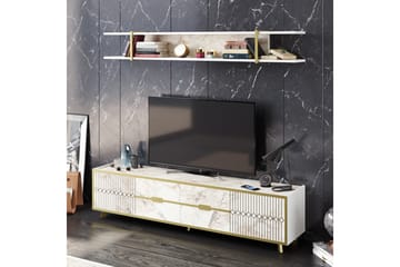 Tv-bänk Fridaria 179,8 cm - Vit - Möbler - TV- & Mediamöbler - TV bänk & mediabänk