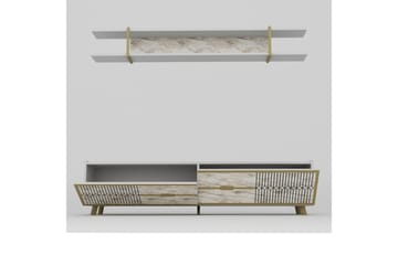 Tv-bänk Fridaria 179,8 cm - Vit - Möbler - TV- & Mediamöbler - TV bänk & mediabänk