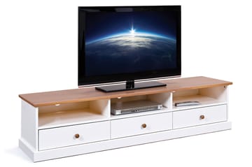 TV-bänk Gambier 180 cm - Vit|Brun - Möbler - TV- & Mediamöbler - TV bänk & mediabänk