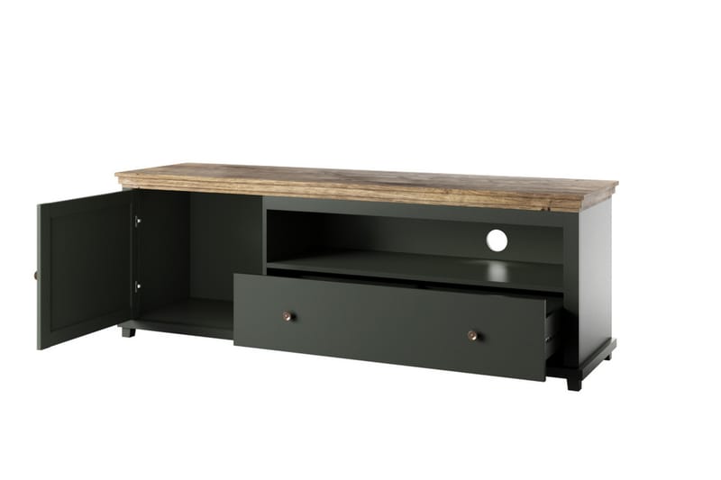 Tv-bänk Getafez 181 cm - Khaki/Natur - Möbler - TV- & Mediamöbler - TV bänk & mediabänk
