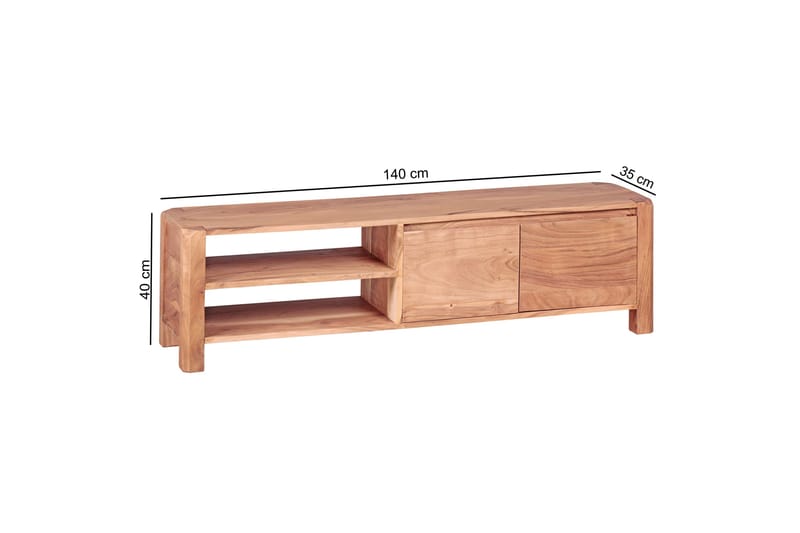 TV-Bänk Gettle 140 cm - Trä|natur - Möbler - TV- & Mediamöbler - TV bänk & mediabänk
