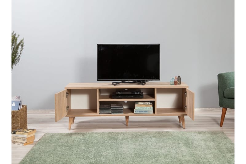 TV-Bänk Gillberga 140 cm - Brun - TV bänk & mediabänk