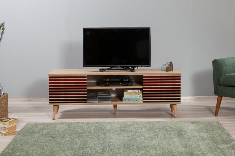 TV-Bänk Gillberga 140 cm - Brun - Möbler - TV- & Mediamöbler - TV bänk & mediabänk