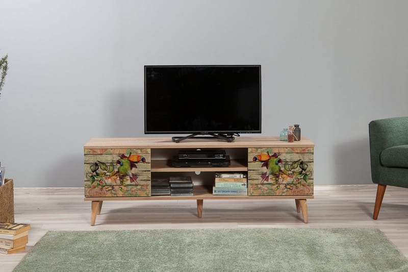 TV-Bänk Gillberga 140 cm - Brun - Möbler - TV- & Mediamöbler - TV bänk & mediabänk