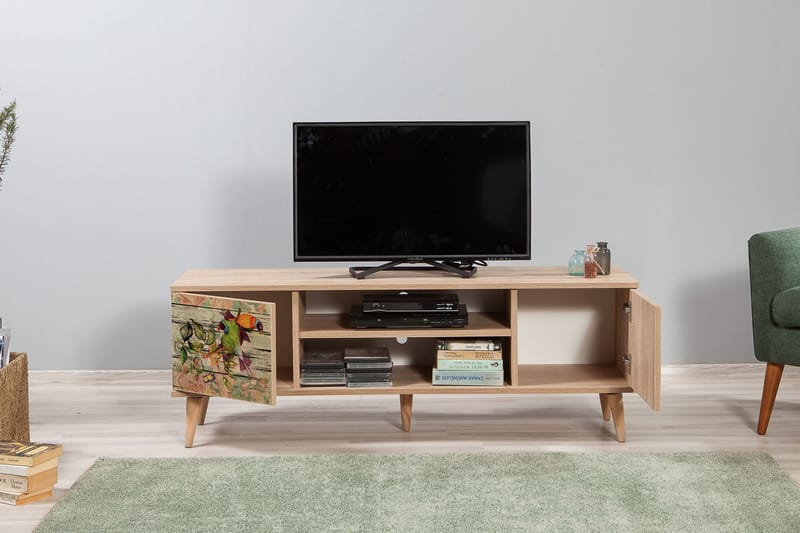 TV-Bänk Gillberga 140 cm - Brun - Möbler - TV- & Mediamöbler - TV bänk & mediabänk