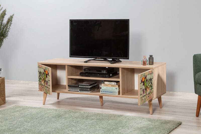 TV-Bänk Gillberga 140 cm - Brun - Möbler - TV- & Mediamöbler - TV bänk & mediabänk
