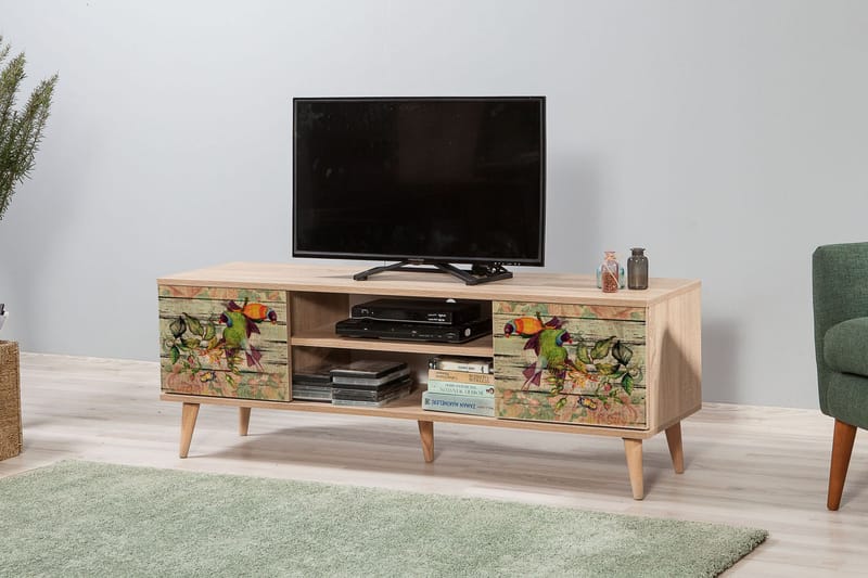 TV-Bänk Gillberga 140 cm - Brun - Möbler - TV- & Mediamöbler - TV bänk & mediabänk