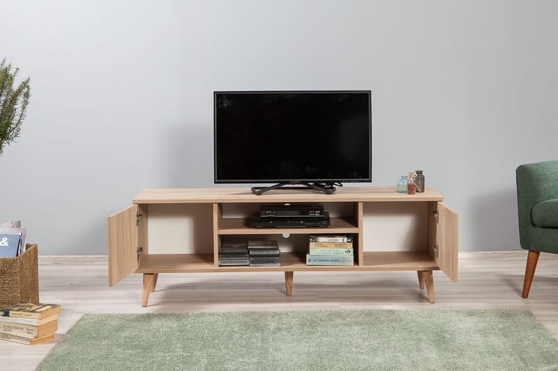 TV-Bänk Gillberga 140 cm - Brun - Möbler - TV- & Mediamöbler - TV bänk & mediabänk
