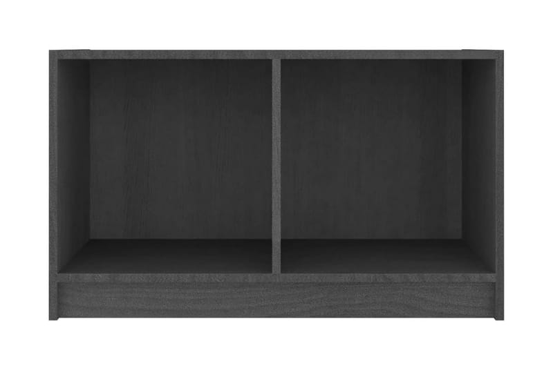 TV-bänk grå 70x33x42 cm massiv furu - Grå - TV bänk & mediabänk