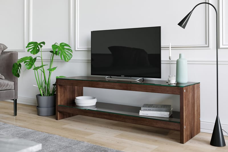 TV-bänk Grinstad 140 cm - Brun - Möbler - TV- & Mediamöbler - TV bänk & mediabänk
