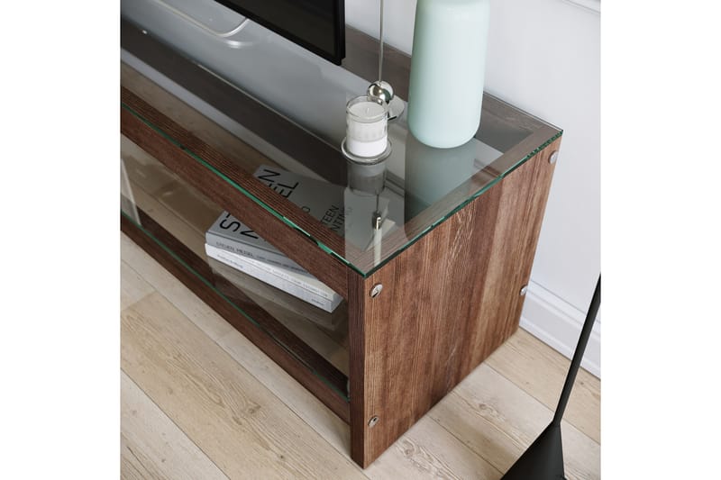 TV-bänk Grinstad 140 cm - Brun - Möbler - TV- & Mediamöbler - TV bänk & mediabänk