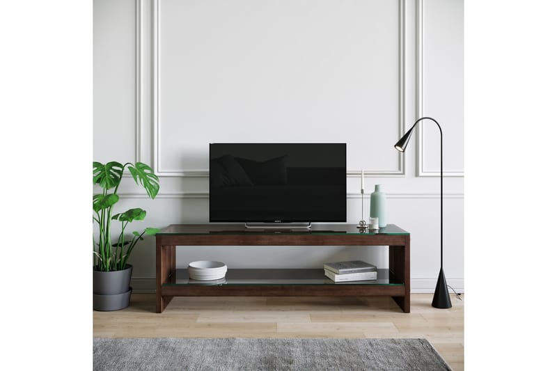 TV-bänk Grinstad 140 cm - Brun - TV bänk & mediabänk