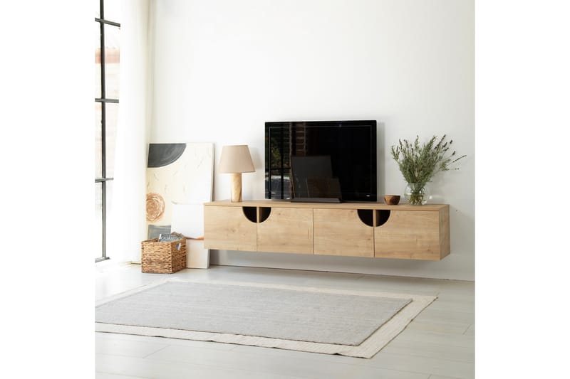 Tv-bänk Grotte 180 cm - Ek - Möbler - TV- & Mediamöbler - TV bänk & mediabänk