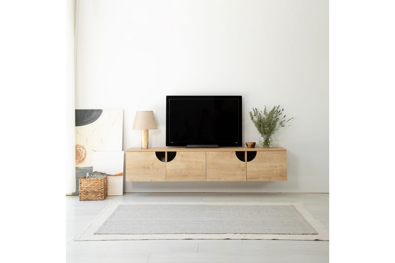 Tv-bänk Grotte 180 cm - Ek - Möbler - TV- & Mediamöbler - TV bänk & mediabänk